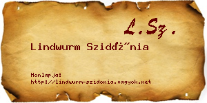 Lindwurm Szidónia névjegykártya